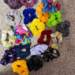 Colorful Kids Scrunchies Set 21 scrunchies